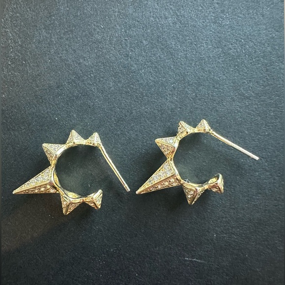 Melinda Maria Pace Spiked Hoop Earrings - Picture 2 of 4